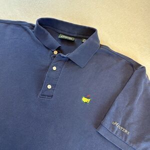 Masters Collection Mens Golf Polo Shirt – Sz XL 100% Cotton VTG Blue